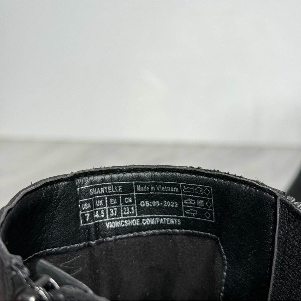 Vionic Shantelle Black Nubuck Bootie 7 - Picture 12 of 15